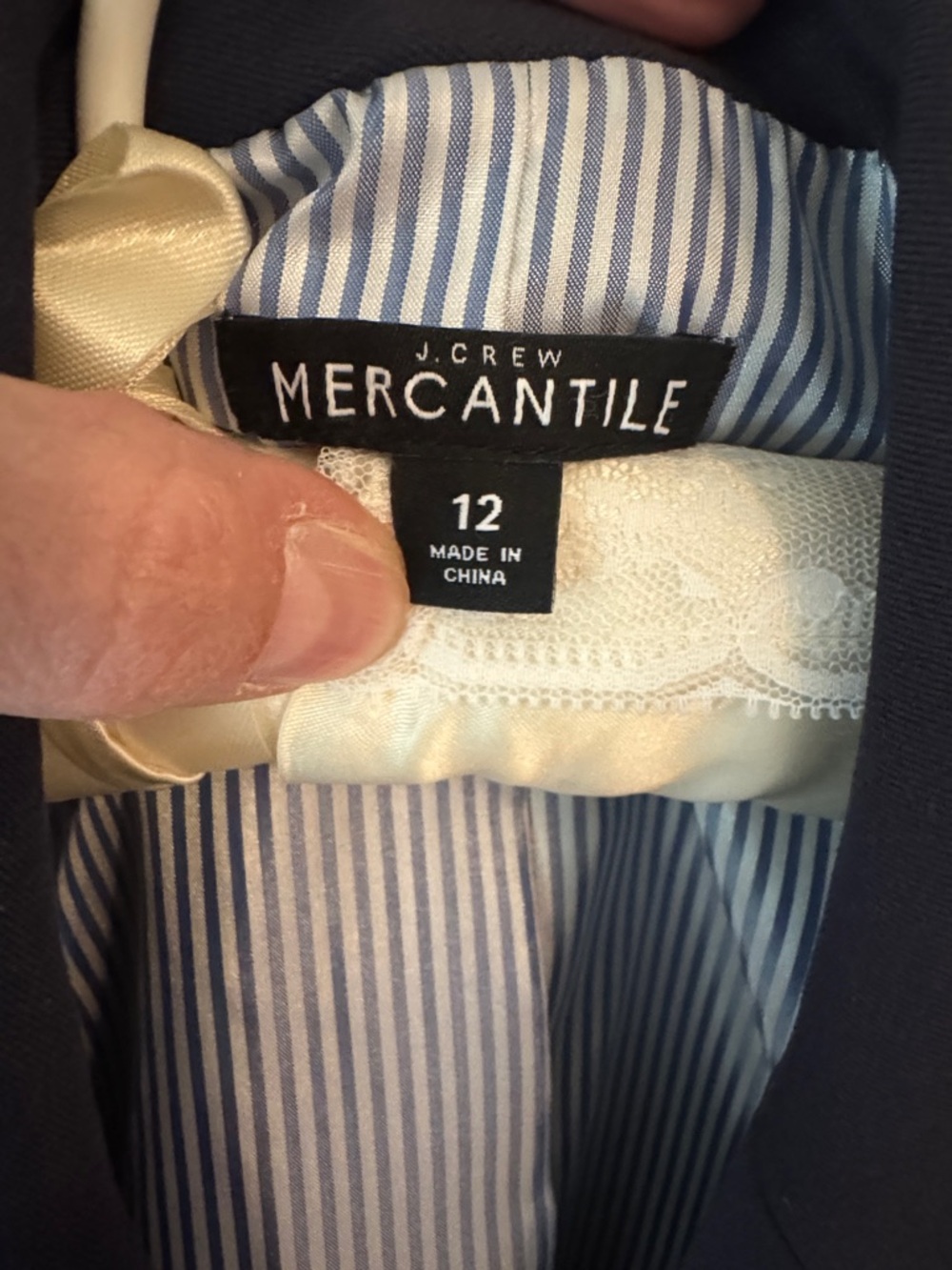 J. Crew Navy Single-Breasted Blazer - Picture 2 of 8